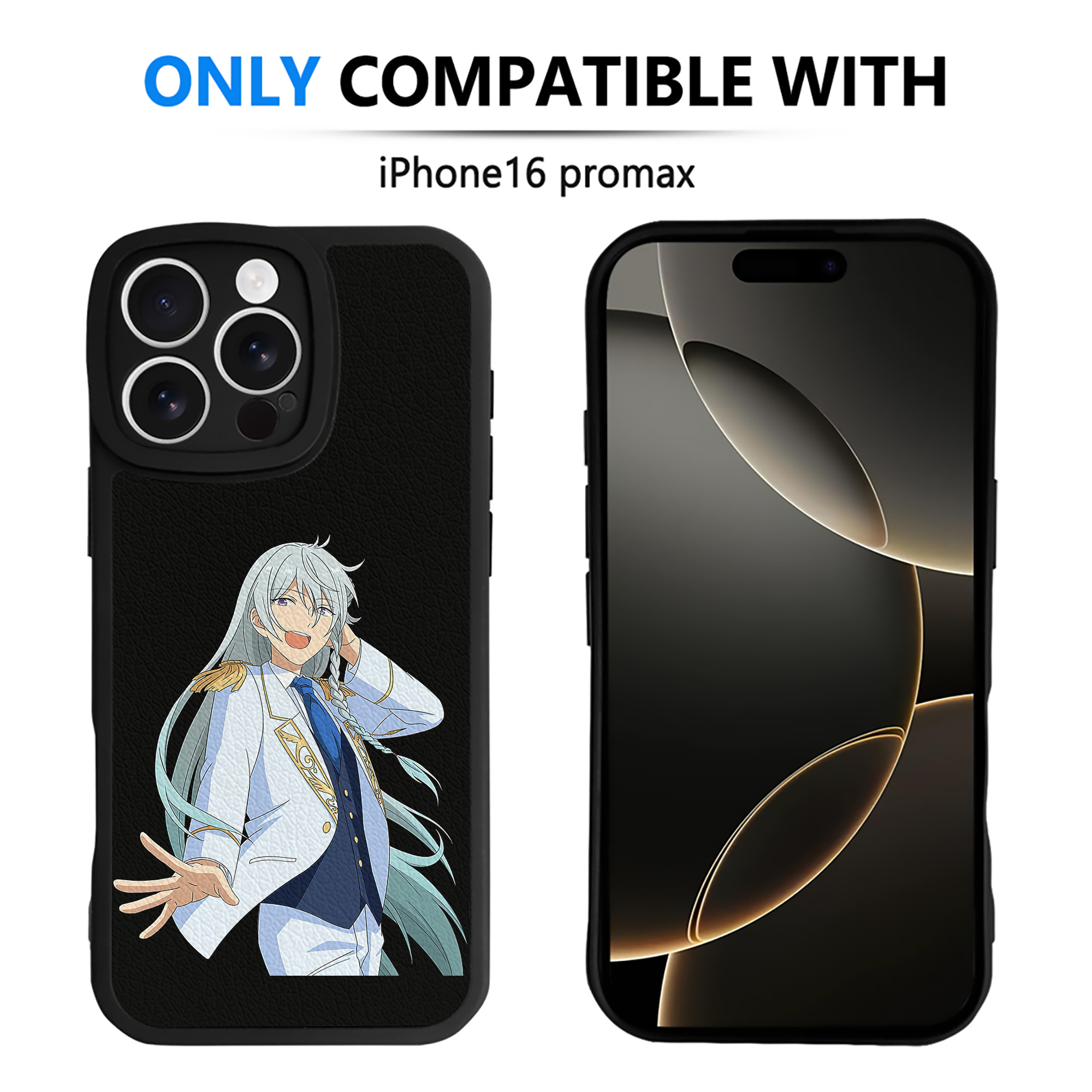（画像用） あんさんぶるスターズ! Ensemble Stars 【iPhone 16シリーズ対応】シリコンスマホケース（レザー調） 材質：シリコン